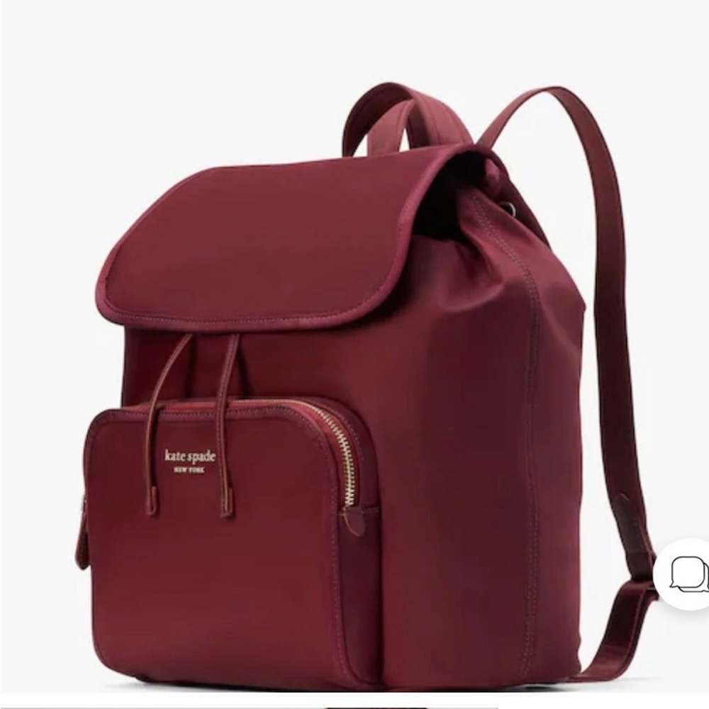 Kate Spade Burgundy Backpack - Picture 3 of 8